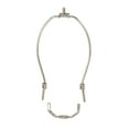 thumbnail image 1 of B&P Lamp® 7 Inch Regular Weight Lamp Shade Harp Holder for Table and Floor Lamps, Polished Nickel Finish, 1 of 3