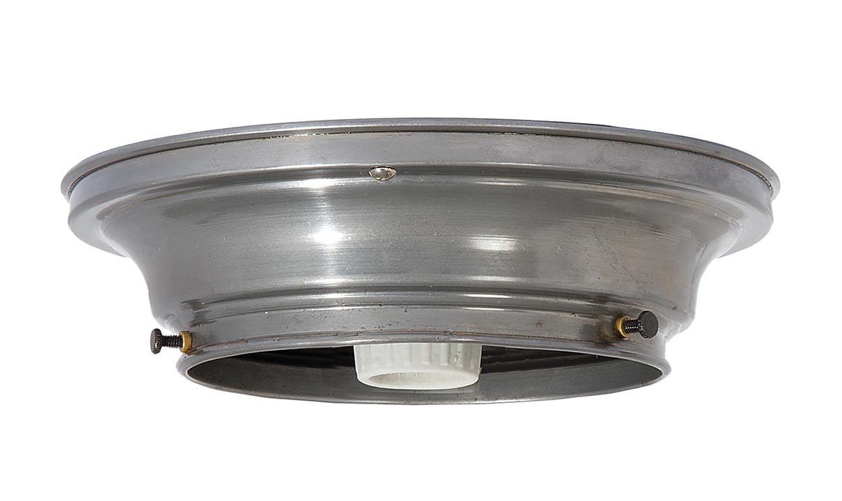 B&P Lamp® 8-3/4 Inch Diameter, 6 Inch Fitter, Steel Wired Flush Mount ...