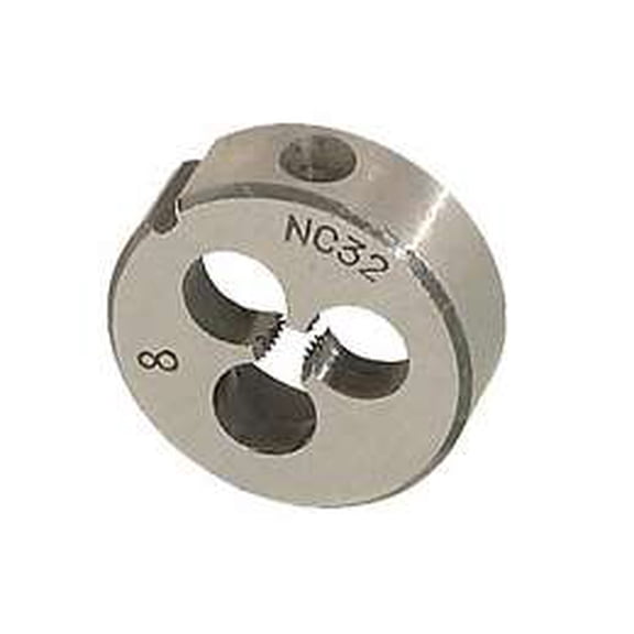 B&P Lamp® 8/32 Thread Round Split Adjustable Die, Fits Die Stock
