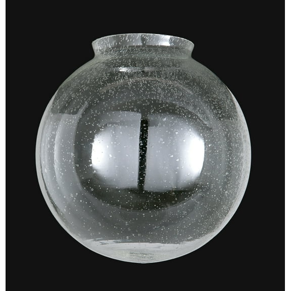 B&P LampĀ® 8" Diameter, Seeded Glass Pendant Shade, 4" Fitter