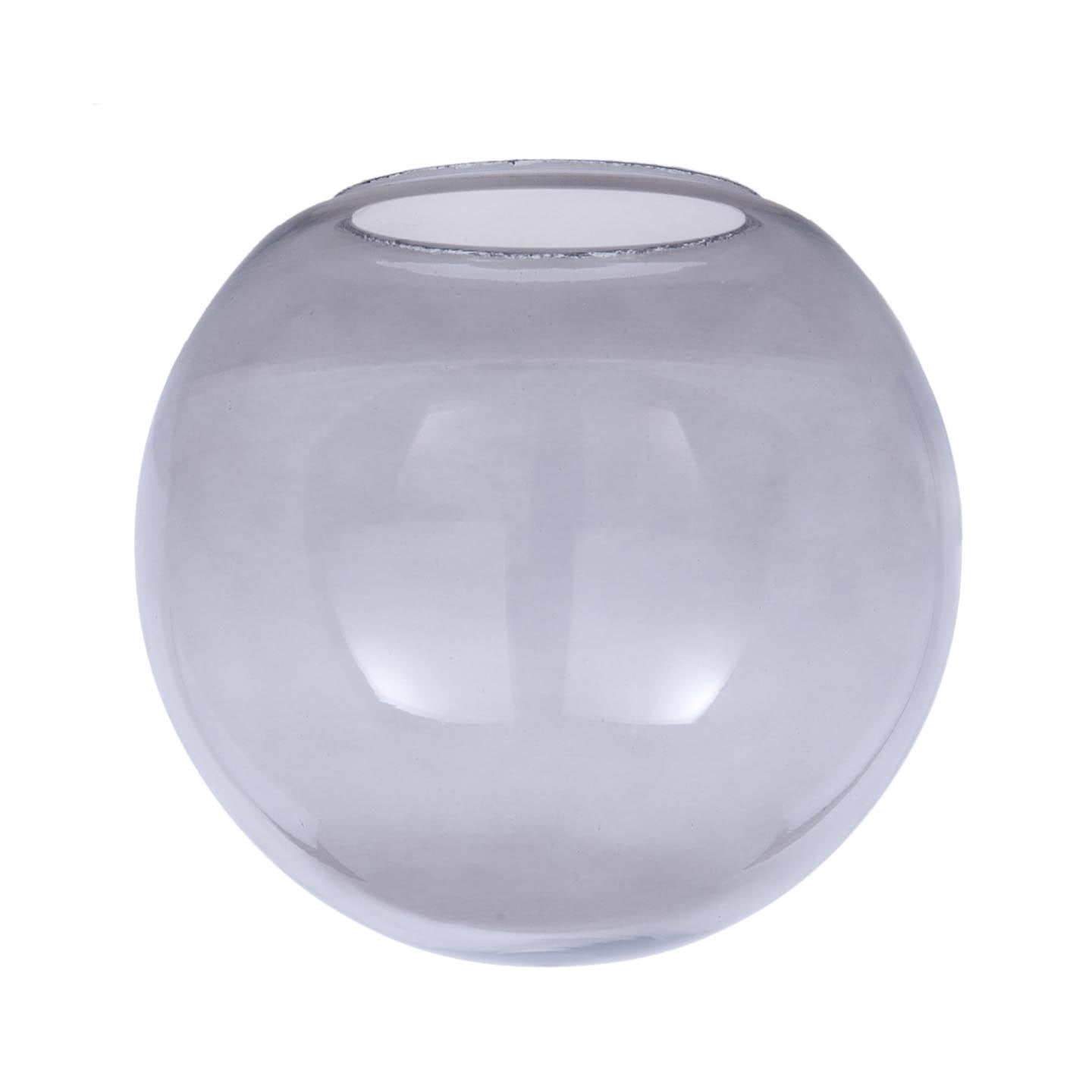 B&P Lamp® 10 Diameter, Smoked Glass Neckless Ball Shade, 4 Fitter