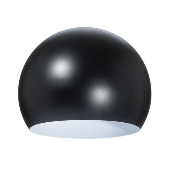 B&P Lamp® 8 Inch Diameter Eyeball Shape Steel Metal Shade, Satin Black Color