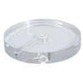 thumbnail image 1 of B&P Lamp® 8 Inch Diameter Round Clear Acrylic Lamp Base With Wire Way, 1 of 2