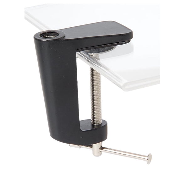 B&P LampĀ® Aluminum Desk or Table Clamp, Satin Black Finish