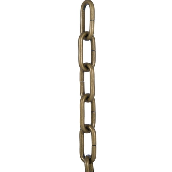 B&P Lamp® Antique Brass Finish 0 Gauge Heavy Duty Chain