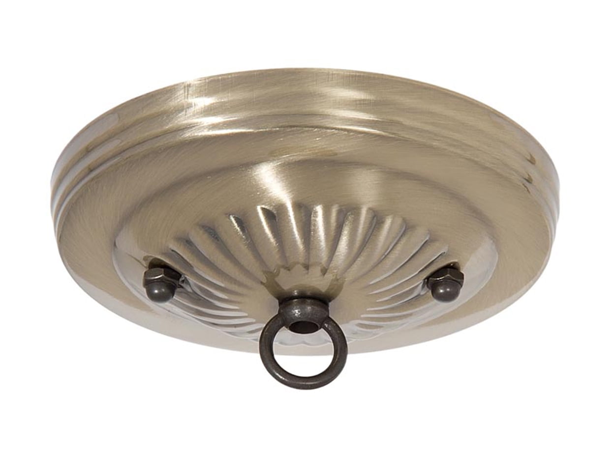 Antique Brass Round Metal Ceiling Canopy Kit