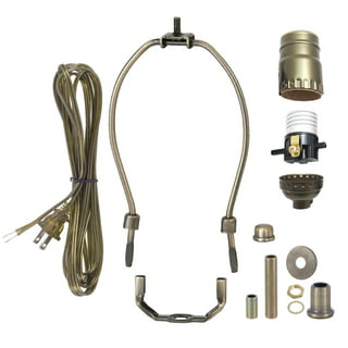 Make a Lamp or Repair Kit #M37-K Includes Basic Hardware and Matching Cord  Gun Metal - Wholesale Craft Outlet
