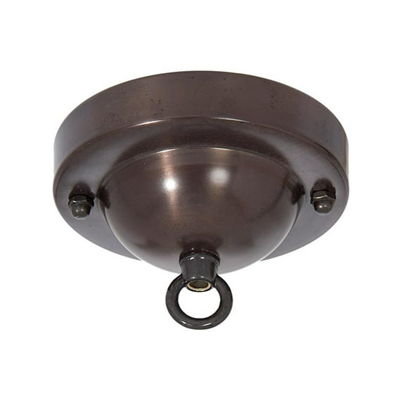 B&P Lamp® Antique Bronze Ceiling Light Canopy Plate And Hardware Kit With Matching Finish