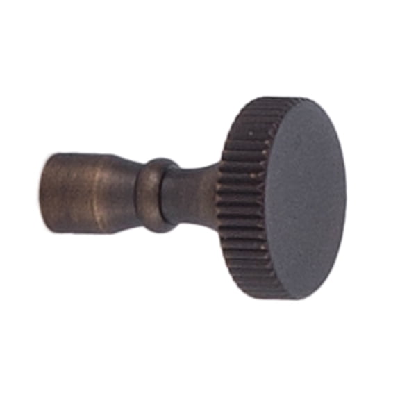B&P Lamp® Antique Bronze Finish Solid Brass Knurled Key