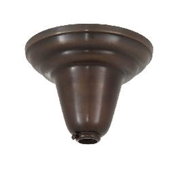 B&P Lamp Antique Bronze Fixture Canopy, 5 1/4" diameter