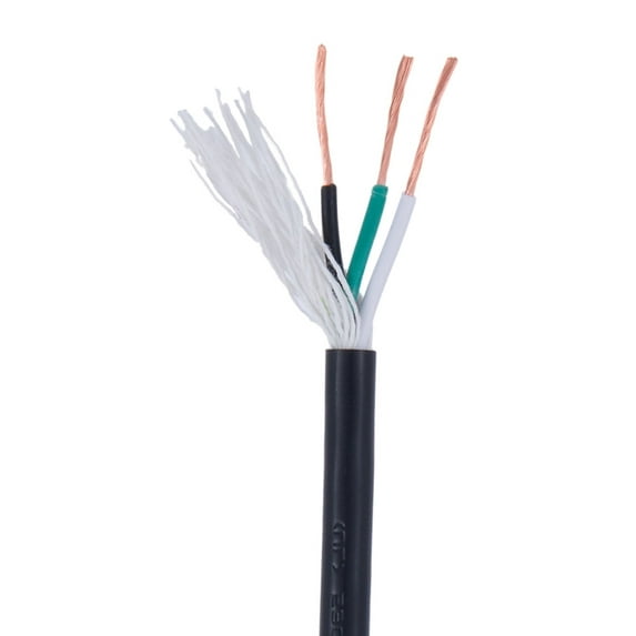 B&P Lamp® Black Color, 18/3 Svt, Pvc Lamp Cord, 3-Wire, 250 Ft. Spool