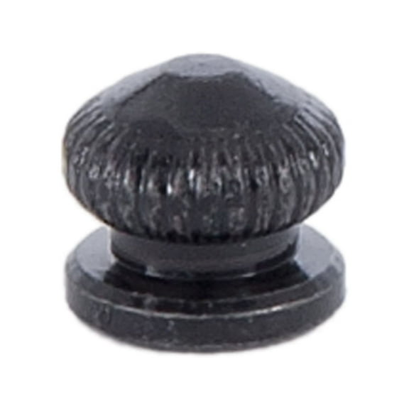 B&P Lamp Black Knurled Knob 8-32 Tap
