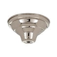 thumbnail image 1 of B&P Lamp® Brass Fixture Canopy, 5 1/4" Dia., Nickel Finish, 1 of 2