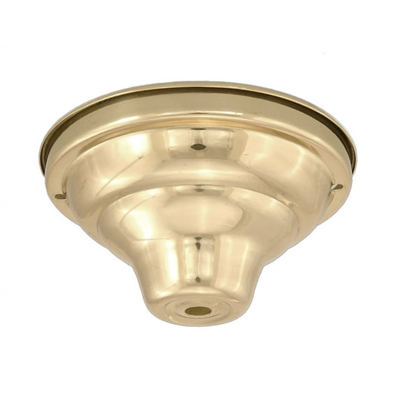 B&P Lamp® Brass Fixture Canopy, 5 1/4" Dia., Polished & No Lacq.