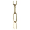 thumbnail image 1 of B&P Lamp® Brass Plated, Heavy Duty Straight-Sided Chain, 3 Ft. Length, 1 of 3