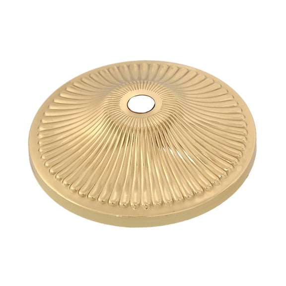B&P Lamp Brass Reeded Break Or Bobesche, 3 1/2" Dia., Unfinished