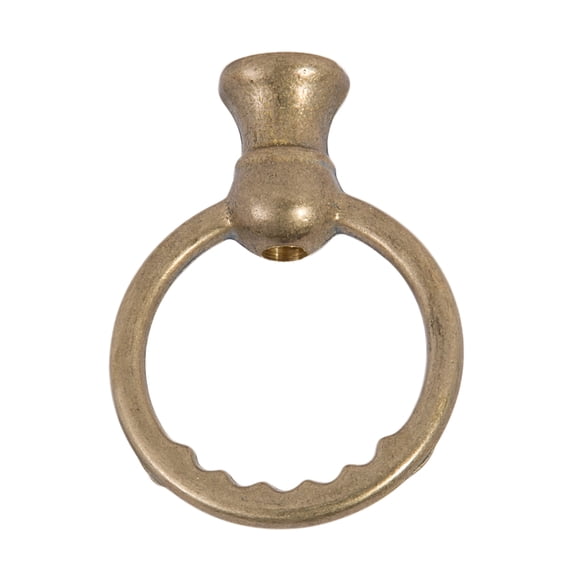 B&P Lamp Brass Round Hang Straight Loop