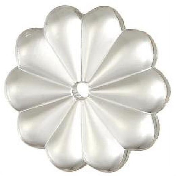 B&P Lamp  1 5/8" (40mm) - Pressed glass Rosette pendant with center hole