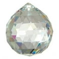 thumbnail image 1 of B&P Lamp BrilliantCut 2 Inch (50MM) Glass Pendalogue, Antique Brass Pin, 1 of 2