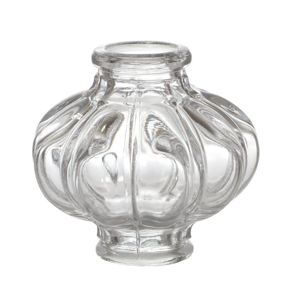 B&P Lamp BrilliantCut 3 Inch Pressed Glass Melon Column