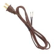 B&P Lamp® Brown Lamp Cord, 8 Foot Long SPT-2 Wire, UL Listed