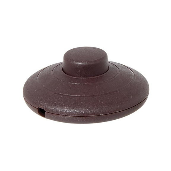 B&P Lamp Brown On-Off Phenolic Push Button Floor Switch