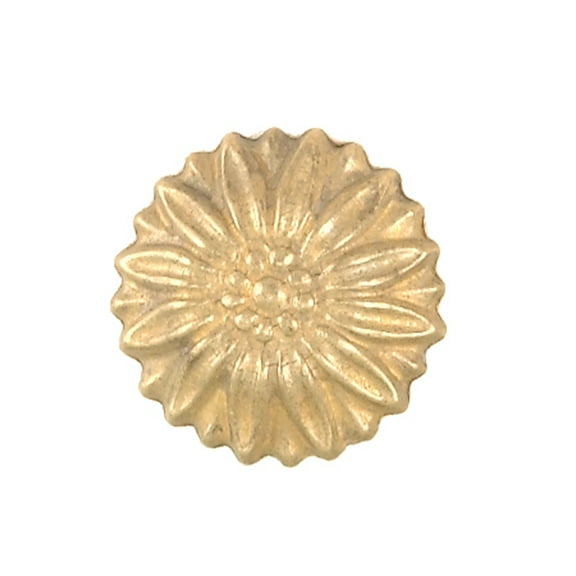 B&P Lamp Cast Brass Rosettecap, 1 3/16" Dia.