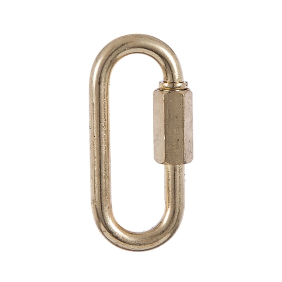 B&P Lamp® Chain Connecting Link, 2 5/16In. X 1 1/16In Brass Plated