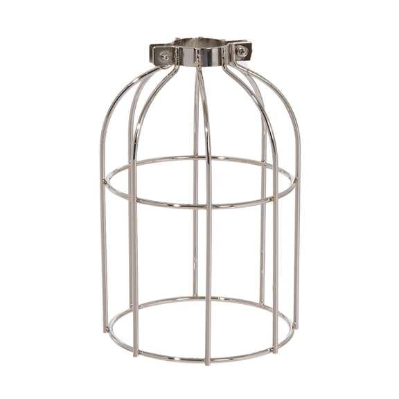 B&P Lamp® Clamp On Bulb Cage, Polished Nickel Finish