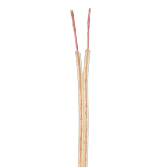B&P Lamp® Clear Gold 250 Ft. Spool, 22/2 Thin Plastic Covered Cord