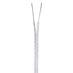 B&P Lamp® Clear Silver 250 Ft. Spool, 22/2 Thin, Plastic Covered Cord