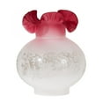 thumbnail image 1 of B&P Lamp® Cranberry Tint & Etched Filigree Glass Lamp Shade for Victorian Style Lighting, 1 of 3