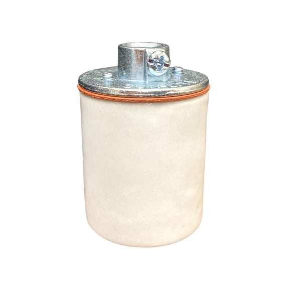 B&P Lamp® E26 Heat Resistant Keyless Porcelain Socket for Ceiling Fixtures and Lamp Repair, 1/8IP Cap