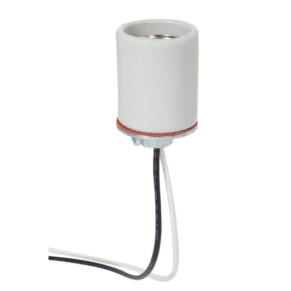 B&P Lamp E26 Heat Resistant Keyless Porcelain Socket with 24 Inch Long Leads