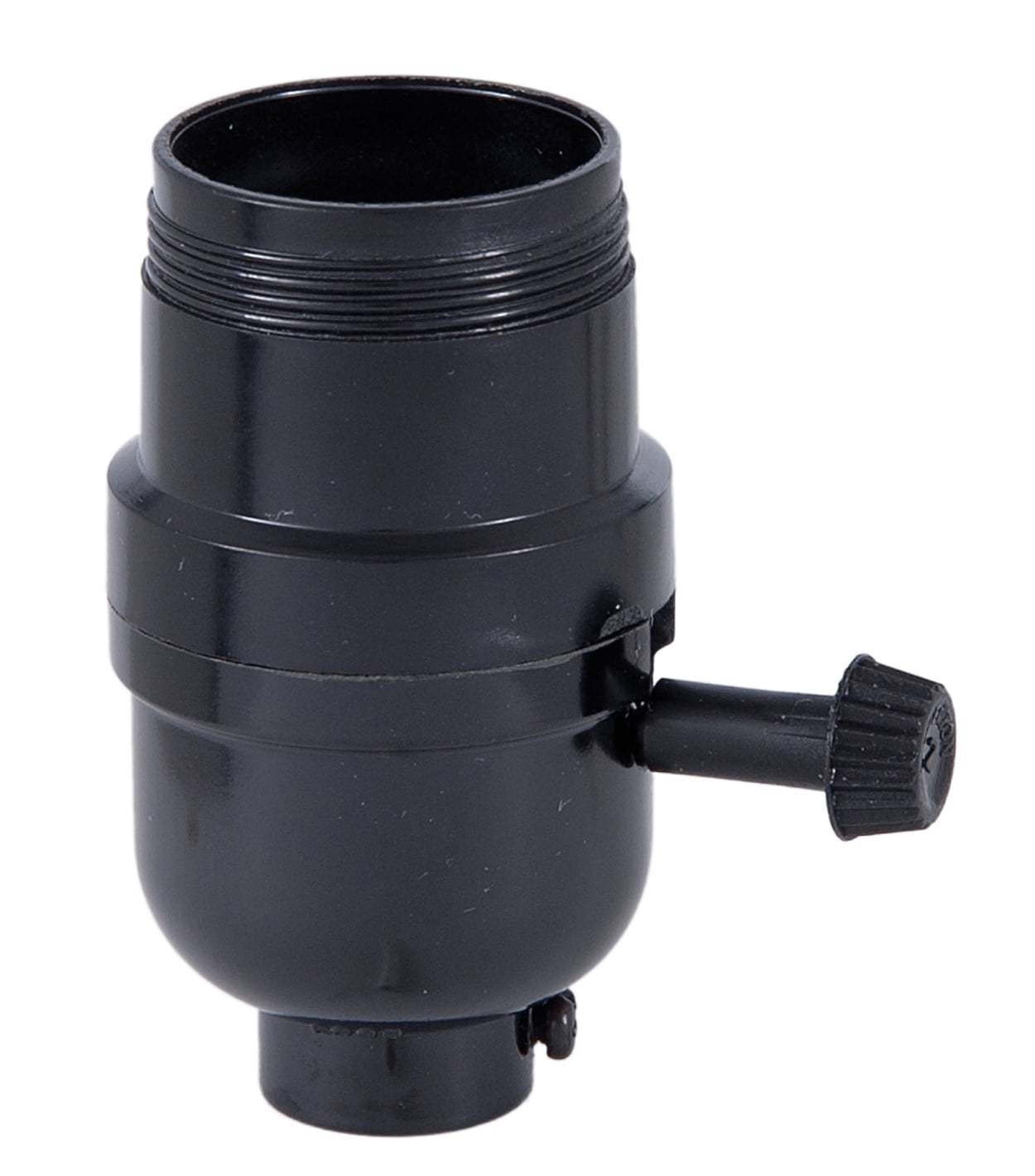 B&P Lamp® E26 Medium Base Phenolic On/Off Turn-Knob Socket with UNO ...
