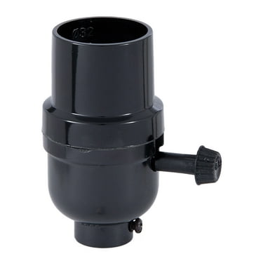 B&P Lamp® E26 Medium Base Phenolic Turn-Knob 3-Way Socket