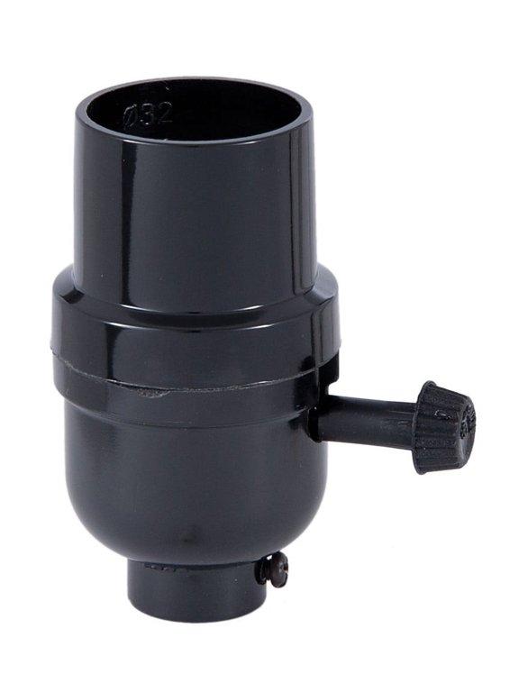 ® E26 Medium Base Phenolic Turn-Knob On/Off Socket