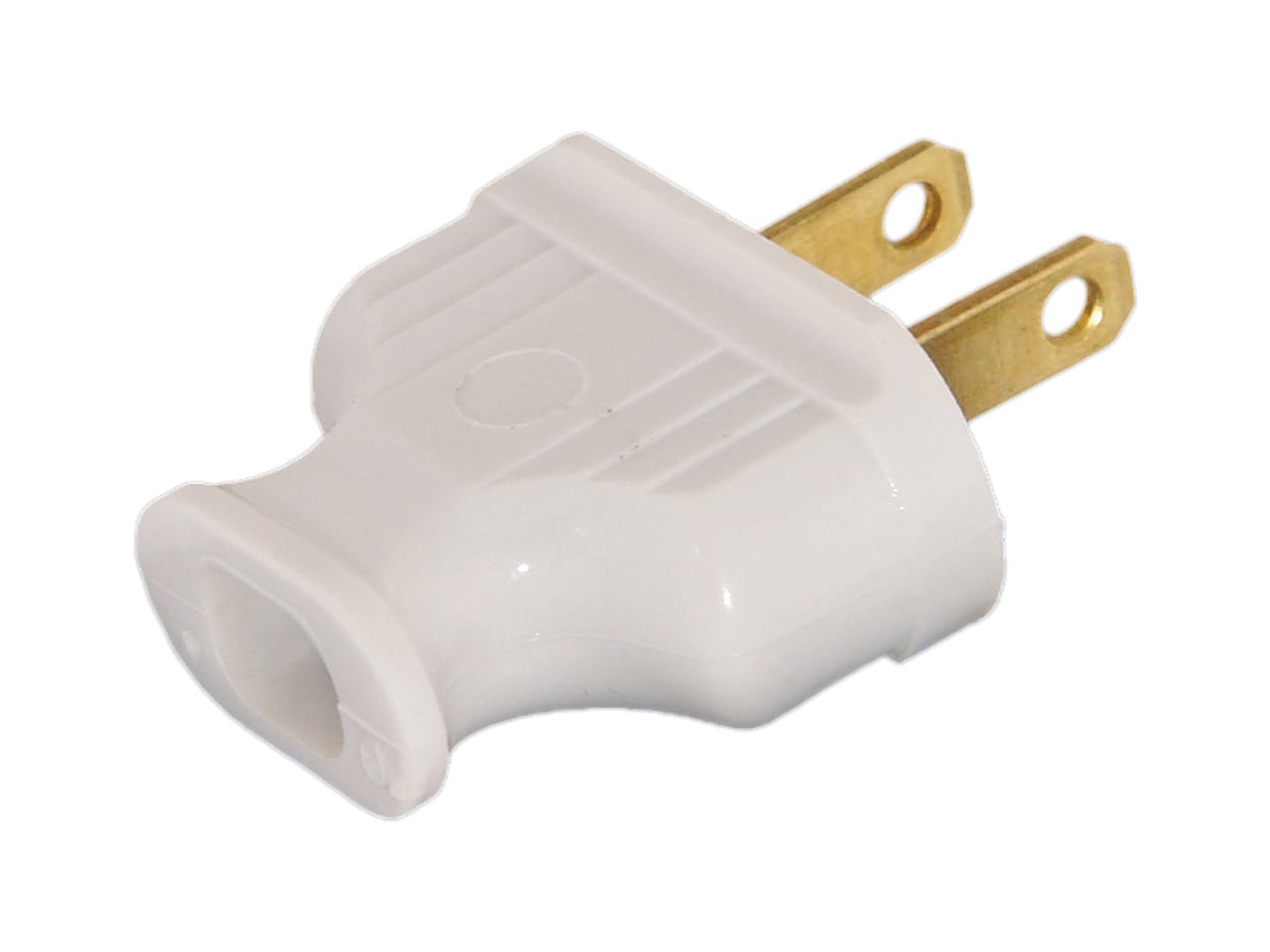 B&P Lamp® Early Electric Style Heavy Bakelite Plug, White Color ...