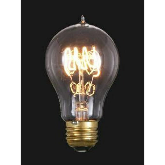 B&P Lamp® Edison Base, Vintage Style Bulb With "Quad Loop" Filament, 60W/120V
