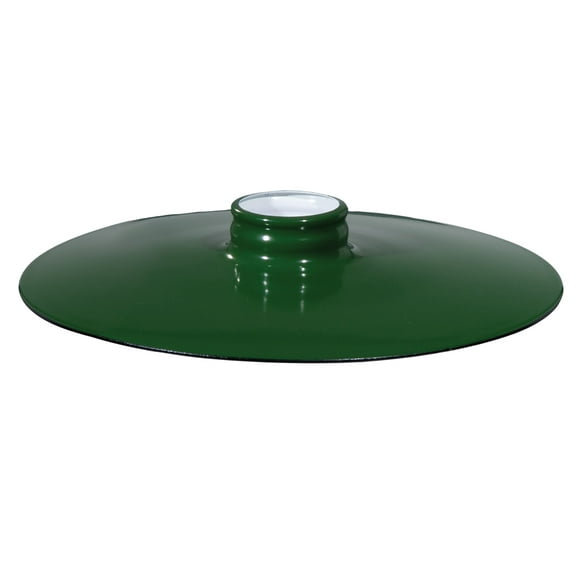 B&P Lamp® Green, Industrial Style Flat Metal Lamp Shade, 10 1/4" Diameter