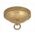 thumbnail image 1 of B&P Lamp® Hammered Arts & Crafts Style Canopy, Unfinished Brass, 1 of 2