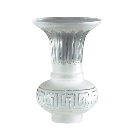 B&P Lamp® Hand Cut "Greek Key" Argand Shade