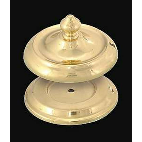 B&P Lamp Handel Style Solid Brass Heat Cap Set, Polished and Lacquered Finish