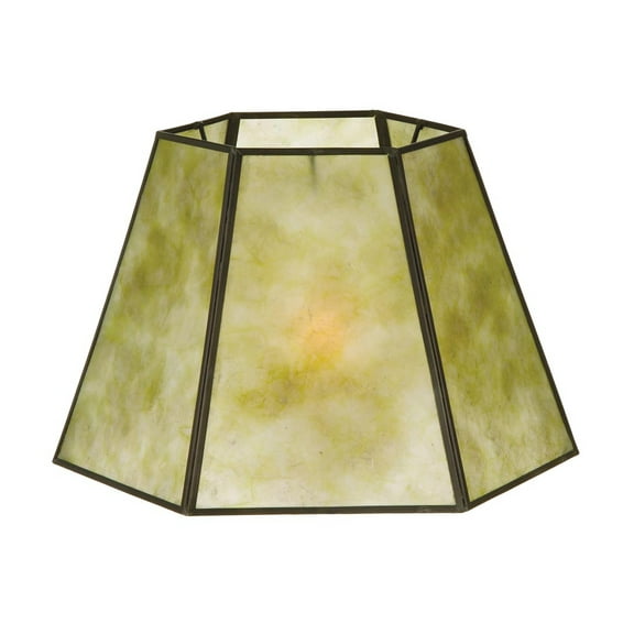 B&P Lamp® Hexagon Style Mica Lampshade