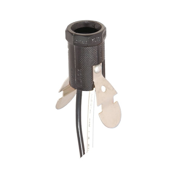 B&P Lamp® Keyless Candelabra Socket with Spring Clip