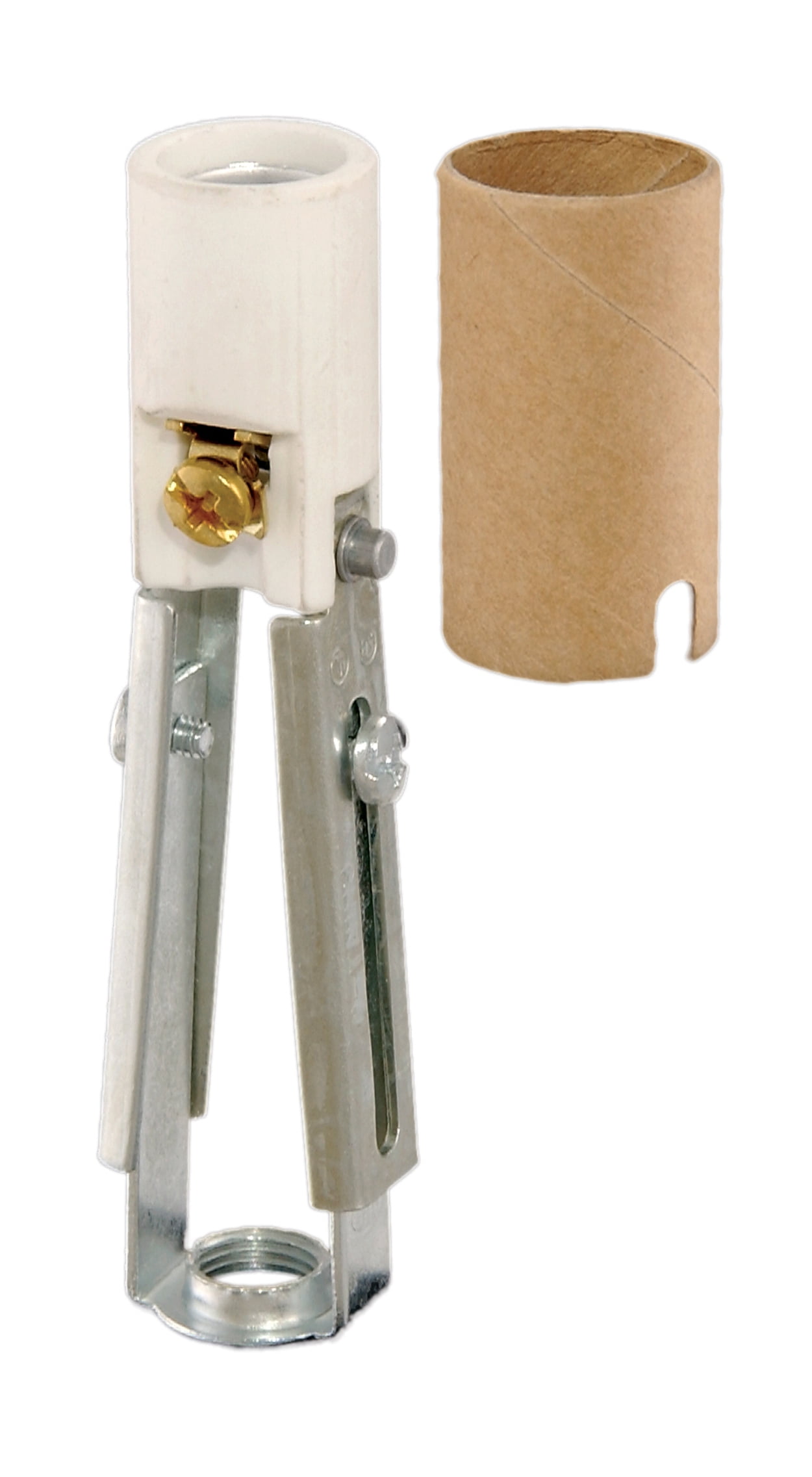 B&P Lamp® Keyless Porcelain Adjustable Candelabra Candle Socket ...