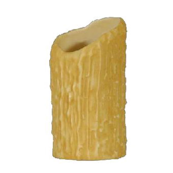 B&P Lamp® Large Dia. - Antique Gold "Melting" Candle Covers, 4" O.D. X 6" Ht. X 3 3/8" I.D.