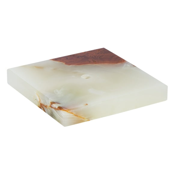 B&P Lamp® Light Green Onyx Square Base or Break (3 Inch)