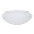 thumbnail image 1 of B&P Lamp® Medium Mushroom, White Glass Shade, 7-7/8 Inch Lip Fitter for Flush Mount Ceiling Fixtures with Set Screws, 9-1/2 Inch Max Diameter, 1 of 5