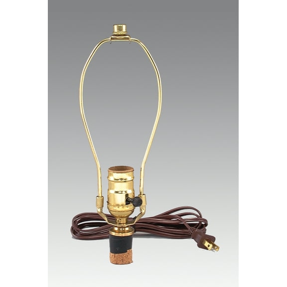 B&P LampĀ® Make-A-Lamp Kit With Brown Cord